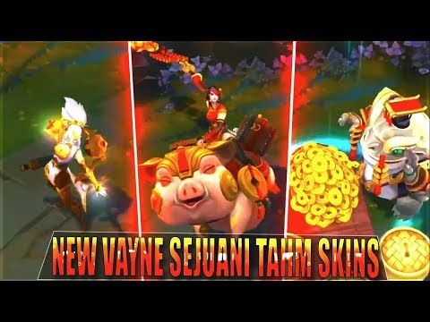 NEW FIRECRACKER VAYNE, SEJUANI, COIN EMPEROR TAHM KENCH & Prestige Vayne Edition - League of Legends