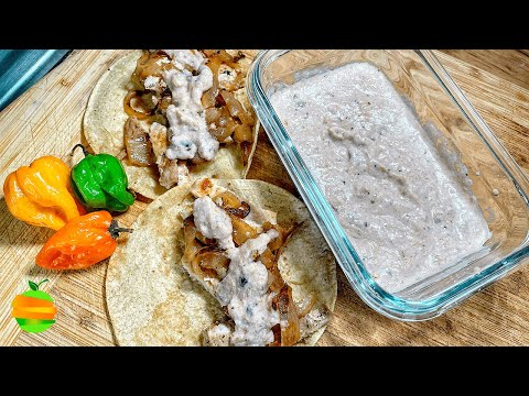 ¿Cómo hacer SALSA de CHILE HABANERO CREMOSA para tacos o carne asada?