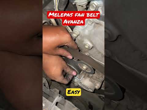 Easy Way to Remove Avanza Fan Belt (Auto Tensioner) #shorts #toyota #avanza #toyotaavanza #xenia