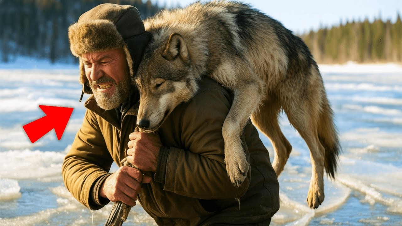 Il a sauvé un loup à moitié mort de la glace… Mais ne se doutait pas du prix à payer