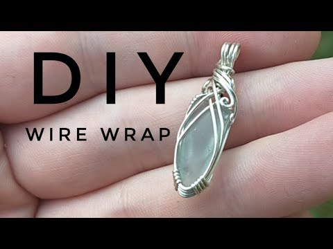 How to Wire Wrap Beach Glass | DIY | Basic Pendant Tutorial