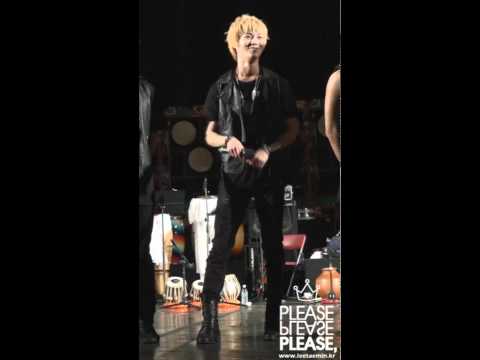 110804 SHINee Taemin highlight fancam @ World Percussion Festival