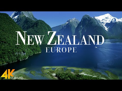 FLYING OVER NEW ZEALAND (4K UHD) - Relaxing Music Along With Beautiful Nature Videos - 4K Video HD