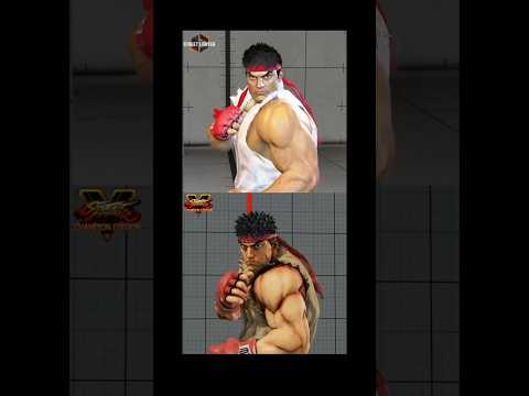 Street Fighter 6 vs Street Fighter 5 Ryu Comparison 😱 #streetfighter #shorts