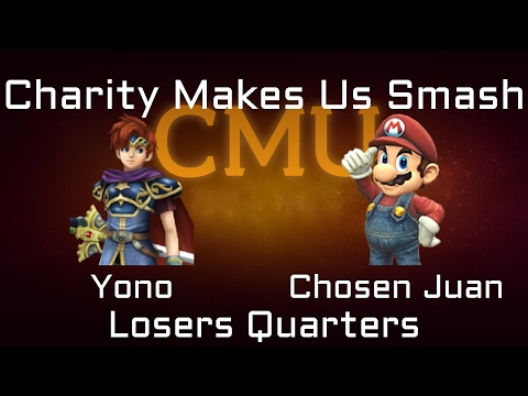 Charity Makes Us Smash Project M Bracket Losers Quarters - Yono (Roy) vs. Chosen Juan (Mario)