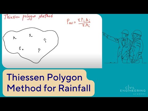 Civil PE Exam - Water Resources - How to Use the Thiessen Polygon Method for Rainfall