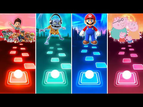 Paw Patrol vs Crazy Frog vs Mario vs Peppa Pig - Tiles Hop EDM Rush