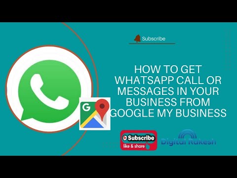 How to get WhatsApp call or messages from google my business