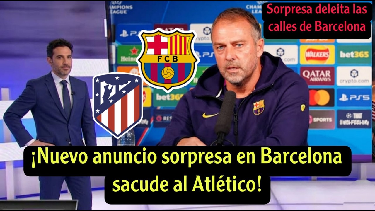 A new surprise has been announced in Barcelona ahead of Atlético Madrid's Champions League match.