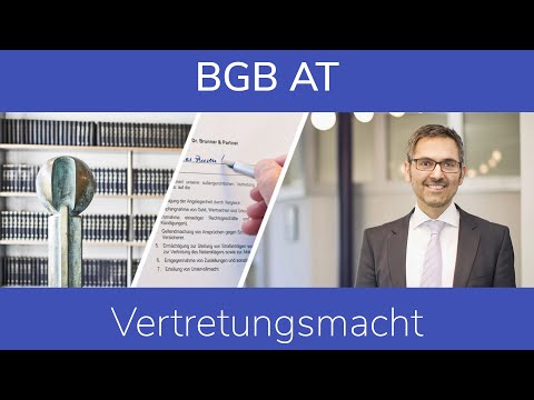 BGB AT: Vertretungsmacht