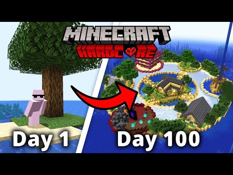 I Survived 100 Days on a Deserted Island in Minecraft Hardcore