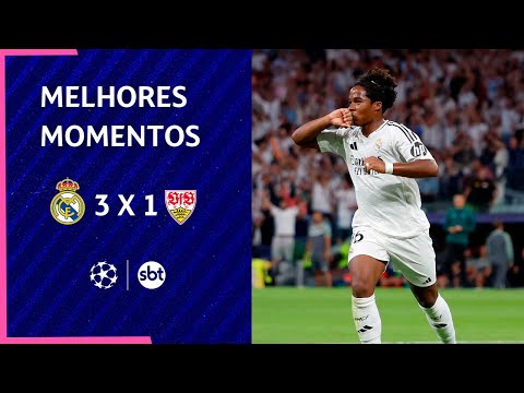 Gols e lances de Real Madrid x Stuttgart