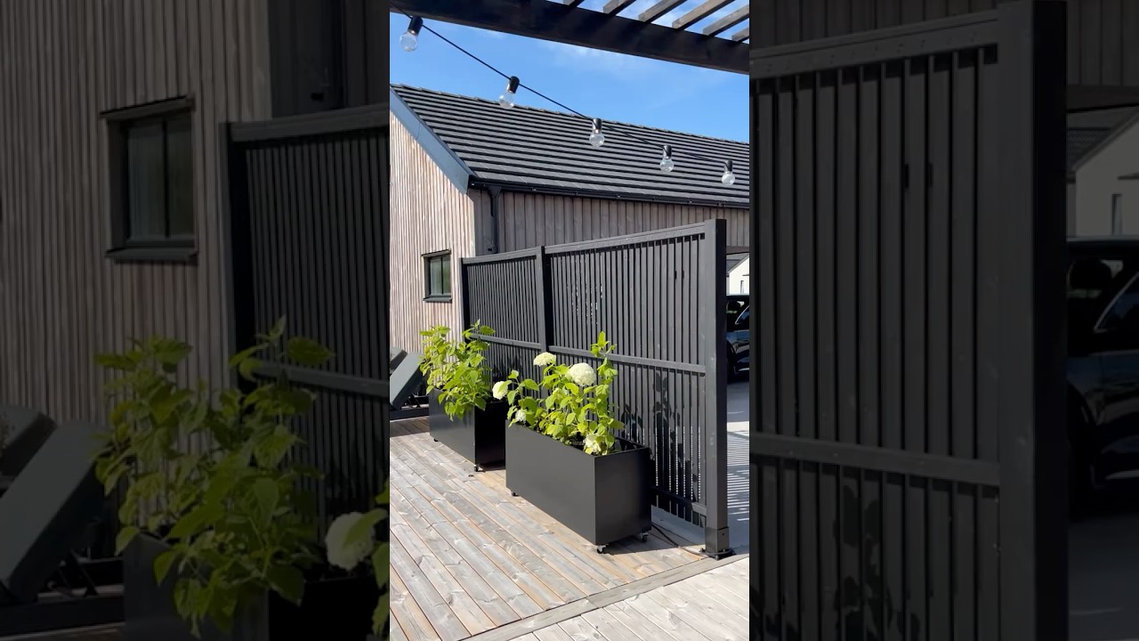 Sendai hegn - 180×180 cm - sort - 17444-15 DETAIL89972