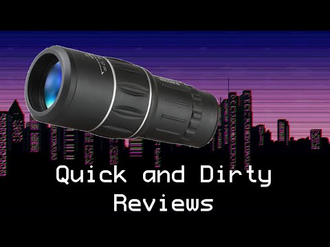 D1652 Portable 16 x 52 HD Monocular Quick and Dirty Review || Gearbest
