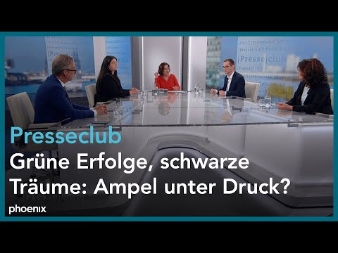 Presseclub: Grüne Erfolge, schwarze Träume: Ampel unter Druck?