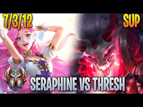 Seraphine Support vs Thresh - Challenger 10.22