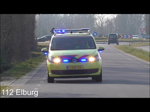 A1 Rapid Responder 10-344 Texel met spoed naar een melding in Oosterend op Texel