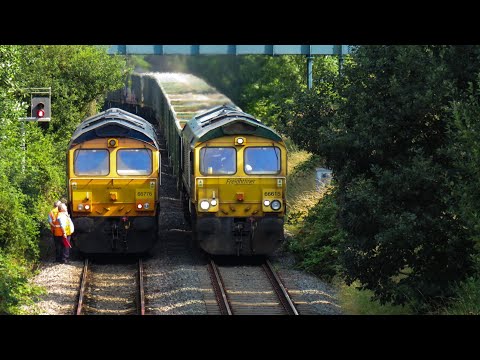 Freightliner Class 66 No. 66615 on 6Z92 Tunstead Sdgs - Northampton Castle Yard on 12.08.20 - HD