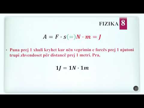 8 09 018 - Java e nëntë - Fizikë - Mënyrat e njehsimit të punës