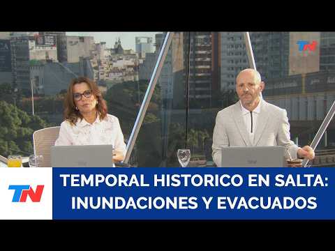 Impresionante temporal en Salta: inundaciones, calles anegadas y más de 200 evacuados