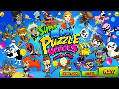 Nickelodeon Super Mini Puzzle Heroes - "Puzzle Fighting" Gameplay Video