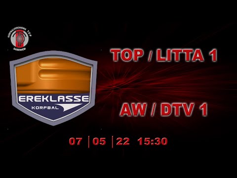 Wedstrijd in de Ereklasse Korfbal: TOP/ LITTA 1 tegen AW/DTV 1