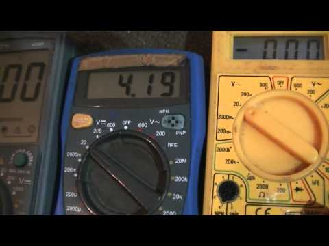 Multimeter Vergleich Gleichspannung messen und Innenwiderstand - eflose #512