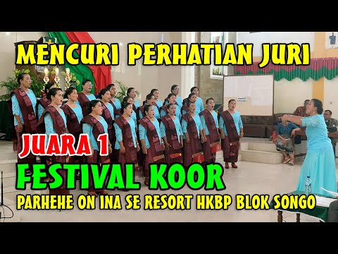 KOOR INA HKBP SISUMUT SELATAN MENCURI PERHATIAN PARA JURI | PARHEHE ON INA SE RESORT HKBP BLOKSONGO