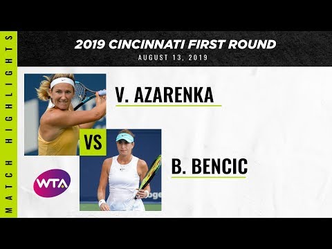 Теннис Victoria Azarenka vs. Belinda Bencic | 2019 Cincinnati First Round | WTA Highlights