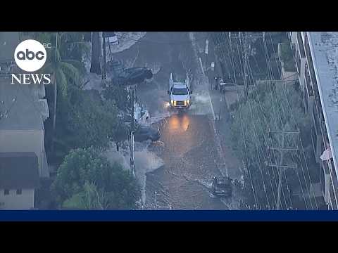 Massive water main break wreaks havoc in West Hollywood