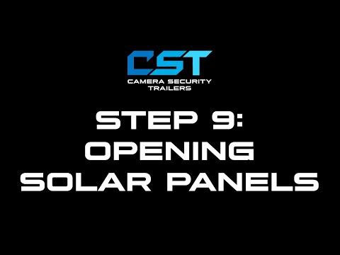 Step 9 - Opening Solar Panels