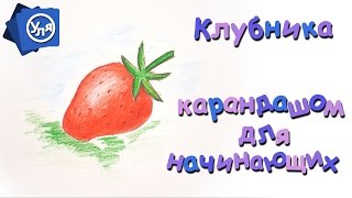 Как нарисовать красиво клубнику каранадашом - Видео онлайн