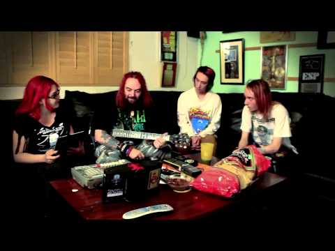 Heavy Metal Television veejay Mercedes interviewing Max Cavalera