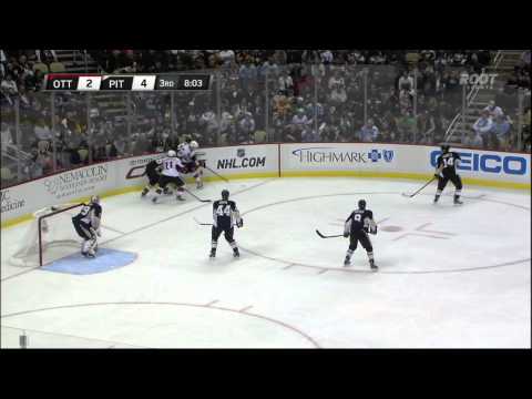 Sidney Crosby goal Feb 13 2013 Ottawa Senators vs Pittsburgh Penguins NHL Hockey