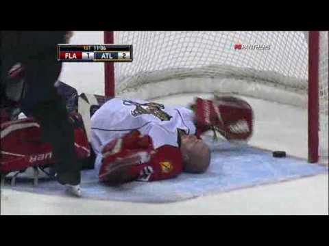 Ballard Swings and Hits Vokoun in the Head 11/30/2009