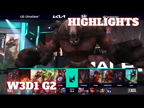 KOI vs XL - Highlights | Week 3 Day 1 LEC Spring 2023 | KOI vs Excel W3D1