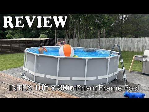 INTEX 10ft x 30in Prism Frame Pool - Setup & Review