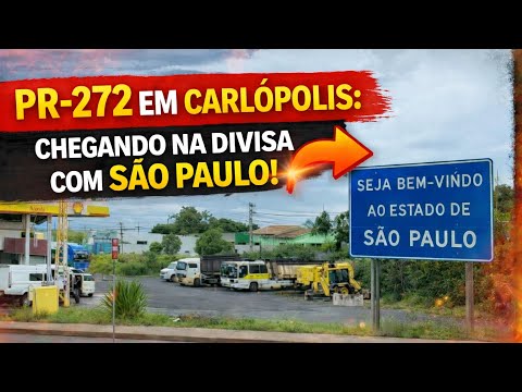EP96/26 #PR272 PASSANDO POR CARLÓPOLIS PARANÁ ATÉ A DIVISA COM ESTADO DE SÃO PAULO #SP249