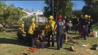 Crews Rescue 87-Year-Old Man From Well Under Lawn In Simi Valley