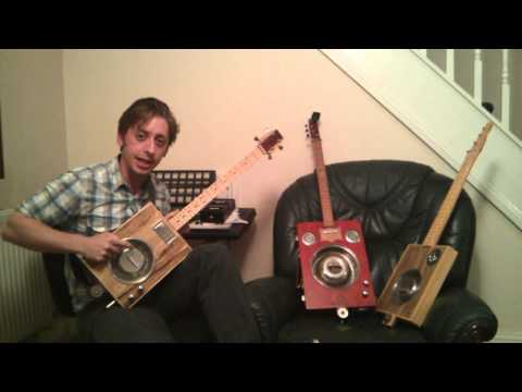 Handmade Sapele Cigar Box Style Guitar