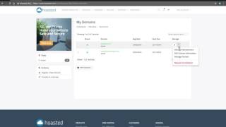 Hoasted - Client area demo