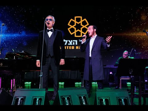 Andrea Bocelli and Shulem Lemmer - Fall On Me - Live at United Hatzalah of Israel Gala