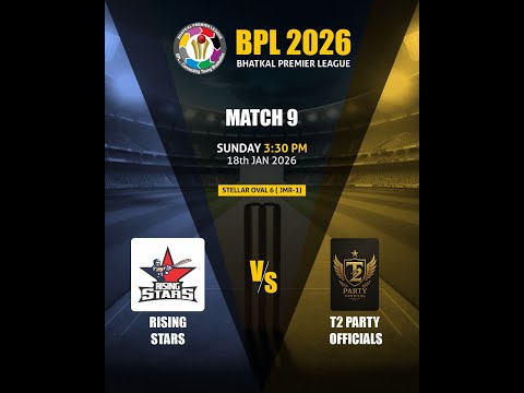 BHATKAL PREMIER LEAGUE 2026 T2 PARTY VS RISING STARS
