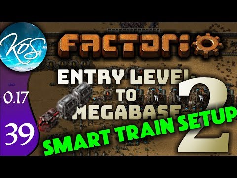 Factorio 0.17 Ep 39: REPAIR STATION & TRAIN SETUP - Entry Level to Megabase 2 - Tutorial Let's Play