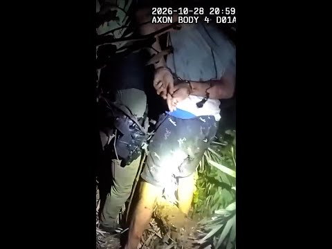 Florida suspect caught after three-hour hideout in bushes