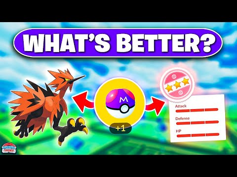 Who’s the Best Pokémon to Use a Master Ball On: Galarian Bird or 100 IV Legendary?