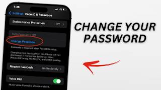 How To Change Your iPhone Password!