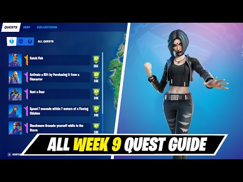 Fortnite All Week 9 Legendary & Epic Challenges/Quest Guide (Chapter 2 Season 6)