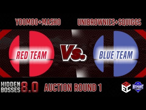 Hidden Bosses 8.0 AUCTION R1 - Yoomoo / Masho vs UniBrownies / Squiggs