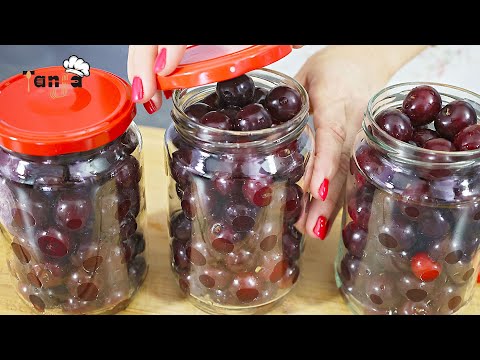 I don't freeze sour cherries! I keep sour cherries in a jar without a fridge for a year!